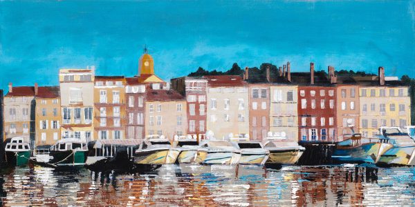 PORT de St TROPEZ. Limited edition seaside town print.